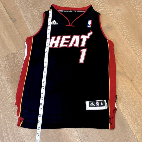 Adidas Miami Heat Chris Bosh Jersey Boys Medium - Picture 3 of 7